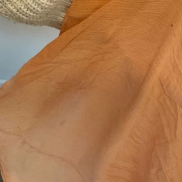 Free People Drop Dead Beauty Tiered Maxi Dress XS Orange - Picture 9 of 11